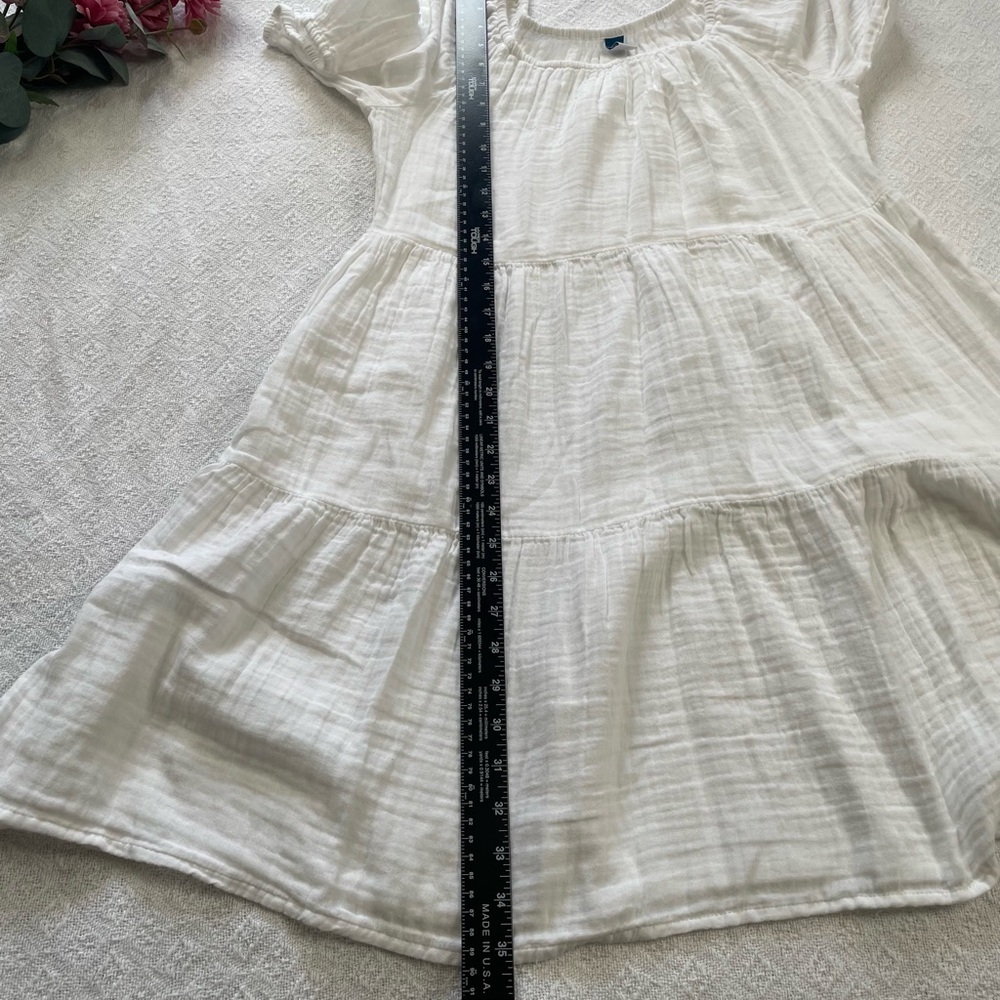 Old Navy White Casual Dress ~ Size Medium - Picture 6 of 10